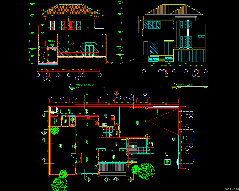 Membuat Desain Rumah Dengan Autocad 2007 Rumah Aoi